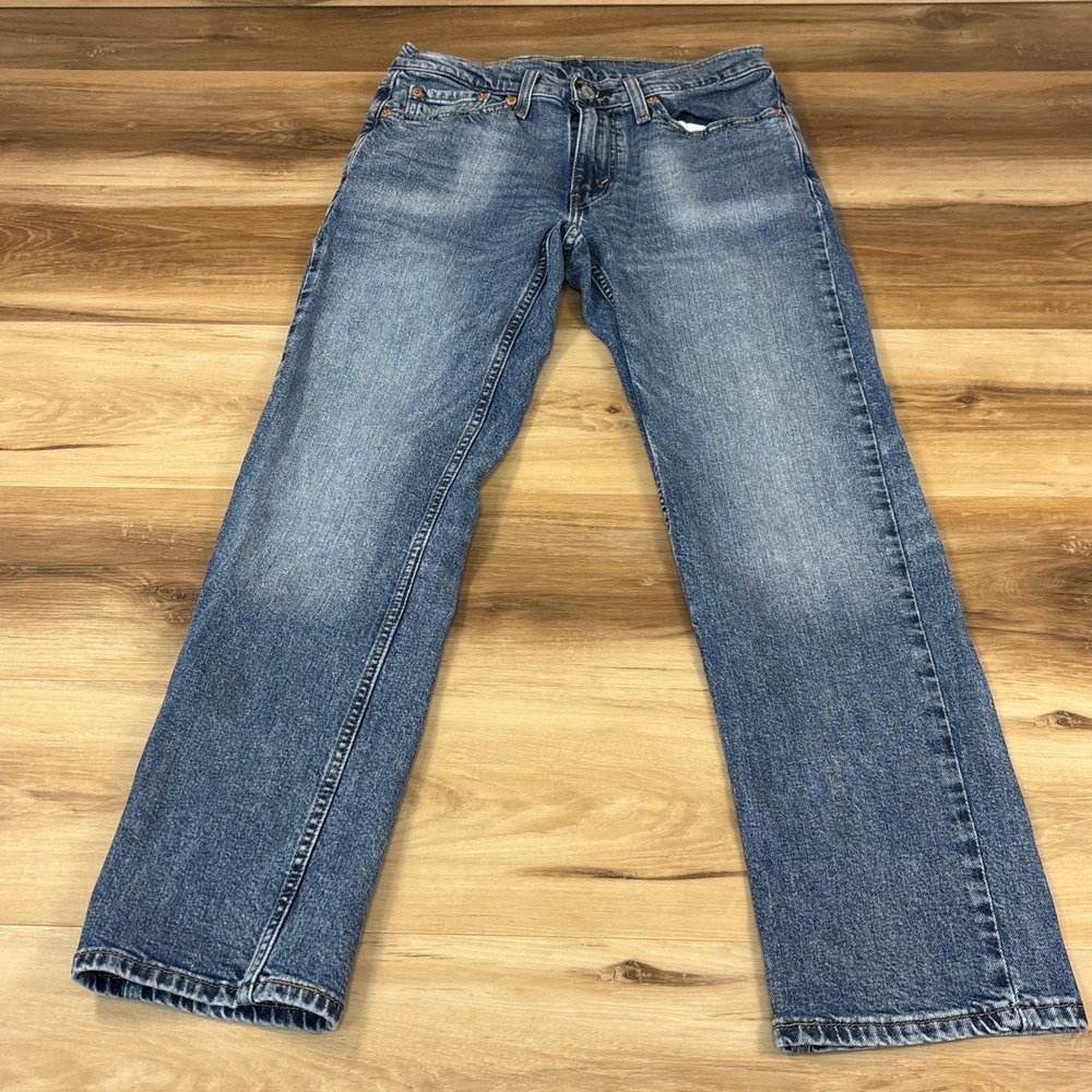 Levis 514 Slim‎ Straight Jeans Mens 29x30 Medium Wash Denim WaterLess 514-1493